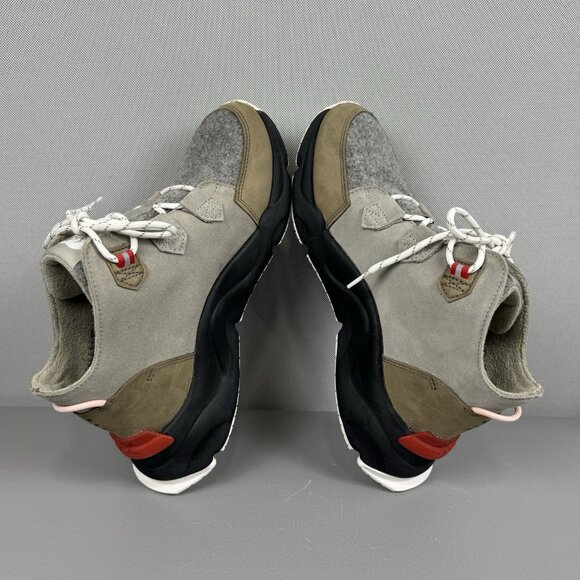 Sorel Kinetic Renegade Caribou Waterproof Shoes Ankle Boots Womens 10 Grey Green - Picture 5 of 9